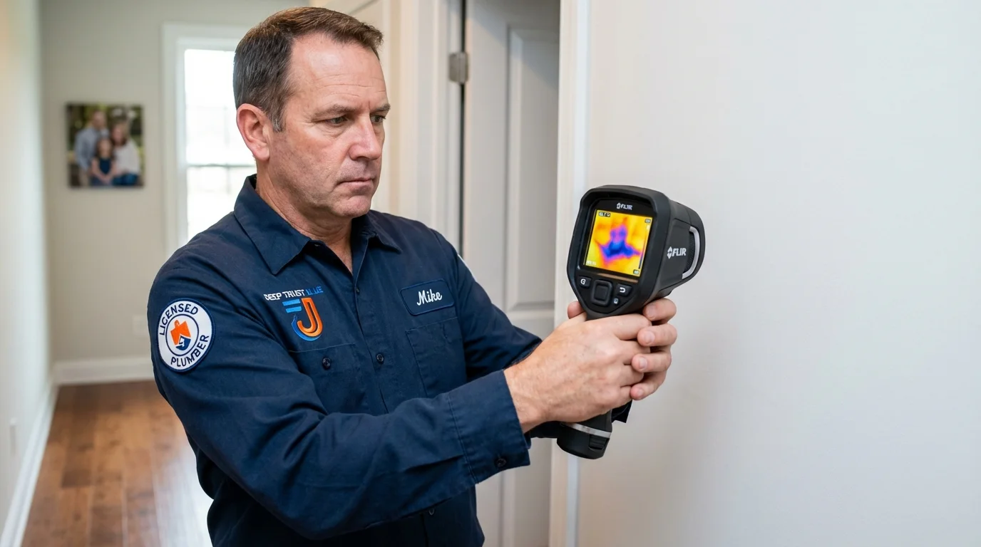 Thermal imaging leak detection by Johns Plumbing LLC in Sullivan